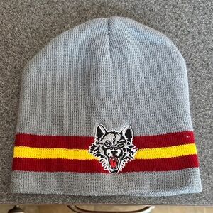 North Carolina State University Wolfpack Beanie with Embroidered Wolf Logo